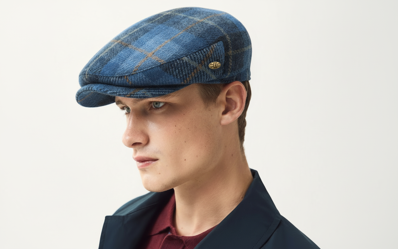 British Wool Harris Tweed hats