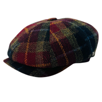 Harris Tweed Wool Newsboy Cap