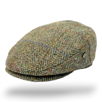 Harris Tweed Wool Flat Cap