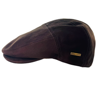 Premium Sheep Skin Leather Gladwin Bond Hatters London Flat Cap