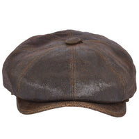 Premium Sheep Skin Gladwin Bond  Newsboy Leather Cap