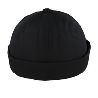 Maz/ carbon 212 Cotton Docker Rolled Cuff Retro Fashion Brimless Hat