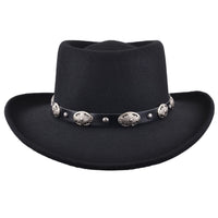 Premium Bullantic Maz Crushable Wool Felt Gambler Hat With Buckle Band