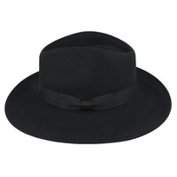 Wide Brim Wool Crushable Fedora Hat