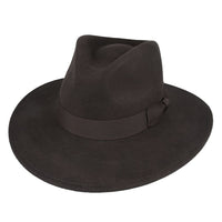 Wide Brim Wool Crushable Fedora Hat