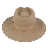 Wide Brim Wool Crushable Fedora Hat
