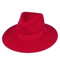 Wide Brim Wool Crushable Fedora Hat