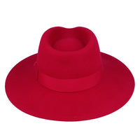 Wide Brim Wool Crushable Fedora Hat