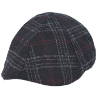 Maz Six Panel Check Tweed Flat Cap