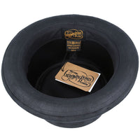 Bullantic - Gladwin Bond Leather Look Pork Pie Hat, Black