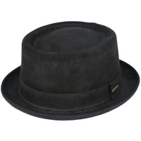 Premium Bullantic Gladwin Bond Leather Pork Pie Hat