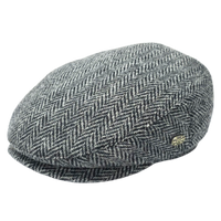 Harris Herringbone Wool Flat Cap