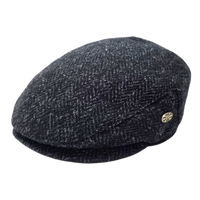 Harris Herringbone Wool Flat Cap