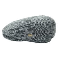 Harris Herringbone Wool Flat Cap