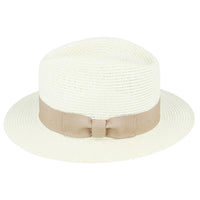 Bullantic Maz Straw Fedora Hat With Band