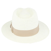 Bullantic Maz Straw Fedora Hat With Band