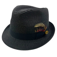 Summer Straw Trilby Hat