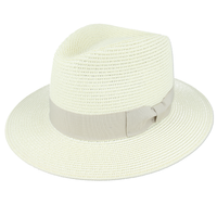 Bullantic Maz Straw Fedora Hat With Band