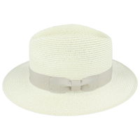 Bullantic Maz Straw Fedora Hat With Band